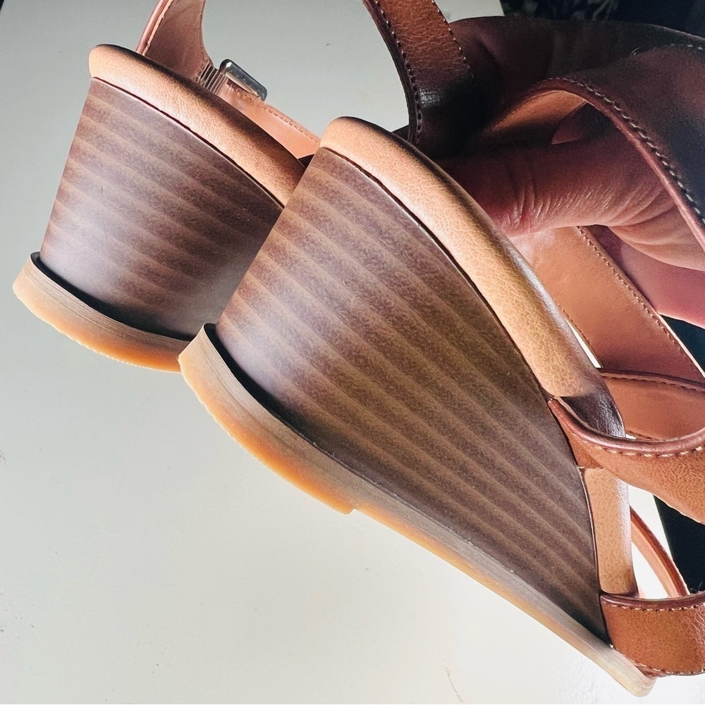 Dr Scholls leather sandals Women's Brown 6 - Picture 4 of 5